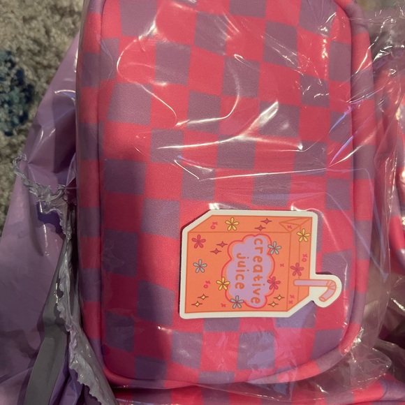 Rad Rev neoprene Pink and Purple Checkered wet bag - Picture 1 of 2